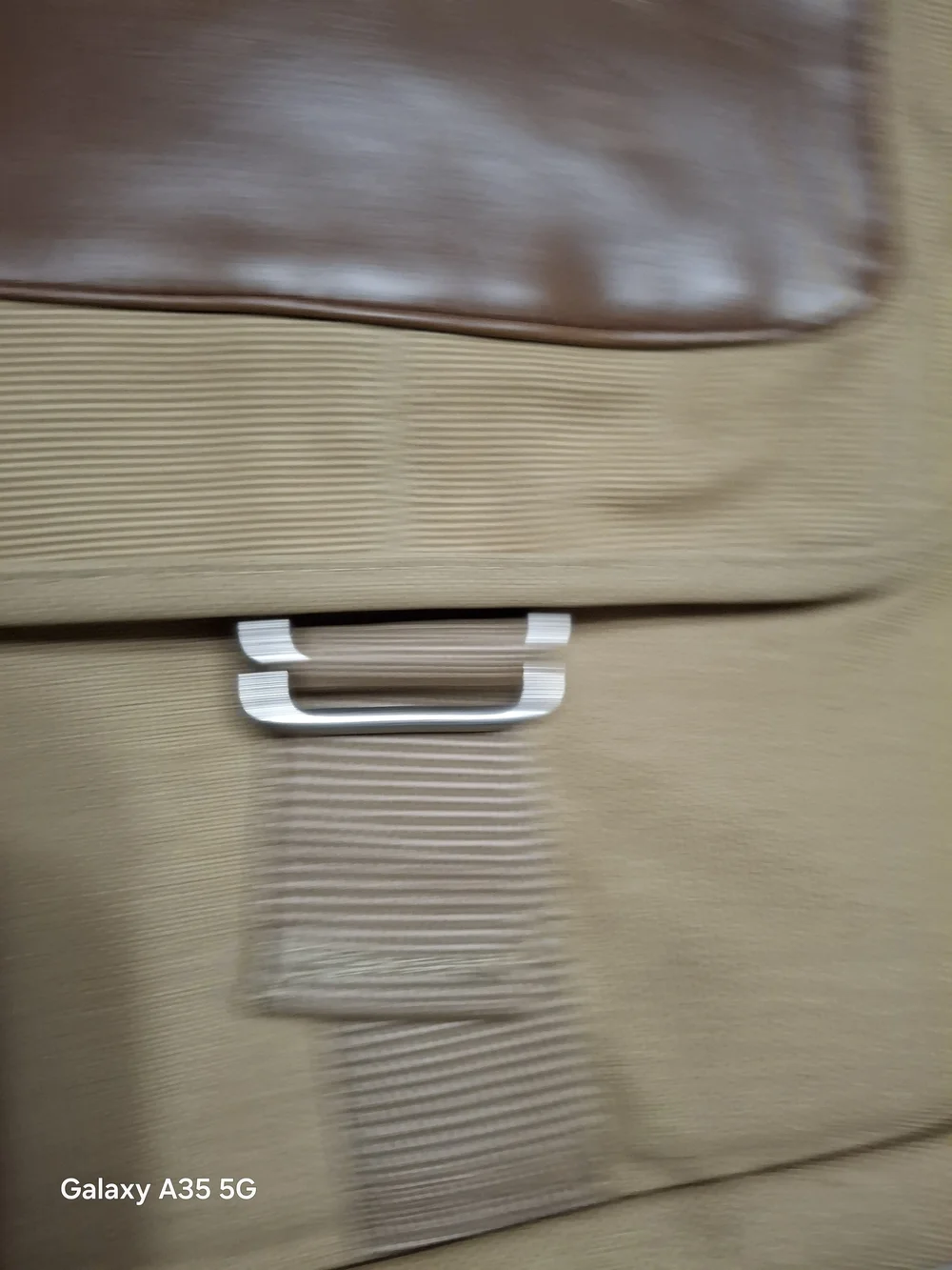 Vintage Field & Co. Canvas Messenger Bag with Leather Trim - Tan
